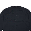 Black Perforated Design T-Shirt