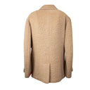 Isaia Shearling Texture With Back Vent - Tan