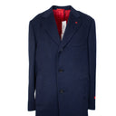 Navy Peak Lapel With Standard Welt Pocket Coat