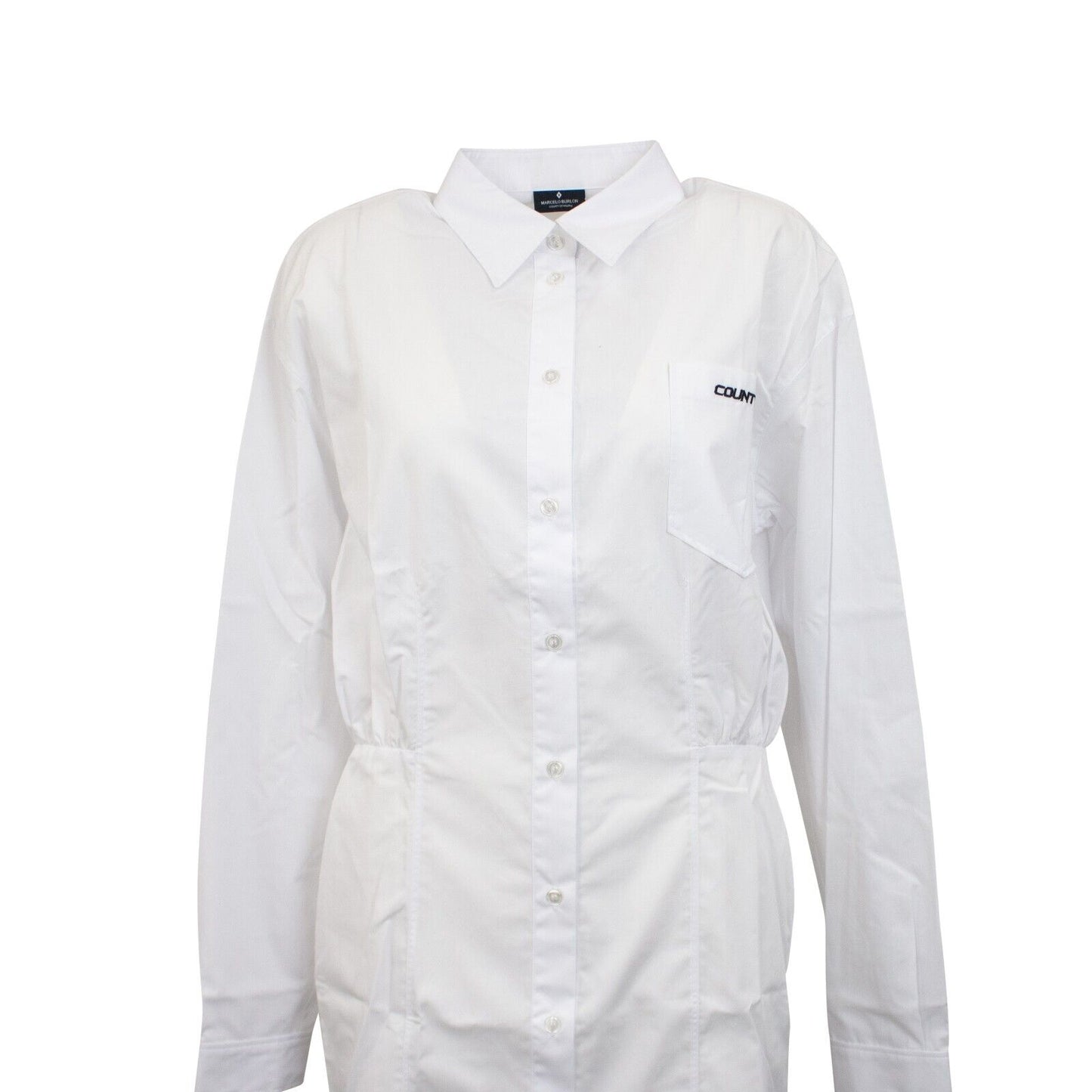 Marcelo Burlon County 3000 Shirt Dress - White