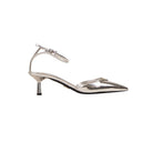 Silver Pointed Toe Pumps