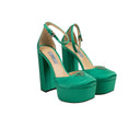 Prada Satin Pumps - Green