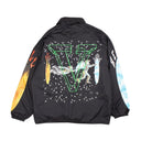 x Vlone Black Skull Coach Jacket