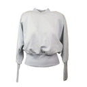 Opening Ceremony Ribbed Satin Fleece Sweatshirt - Heather Grey