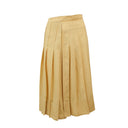 Yellow Sand La Jupe Plissee Mid Length Skirt