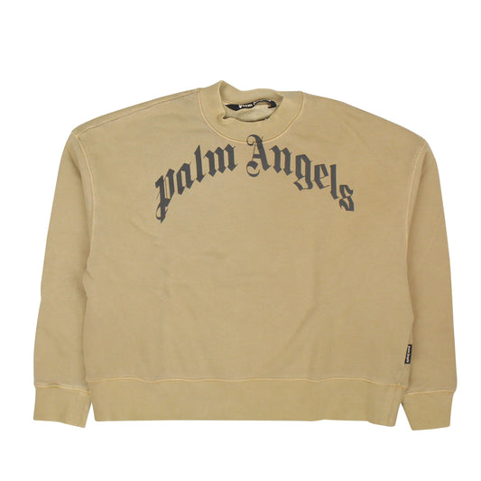 Palm Angels Logo Sweatshirt - Tan