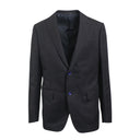 Black Single Breasted Wool & Linen Suit