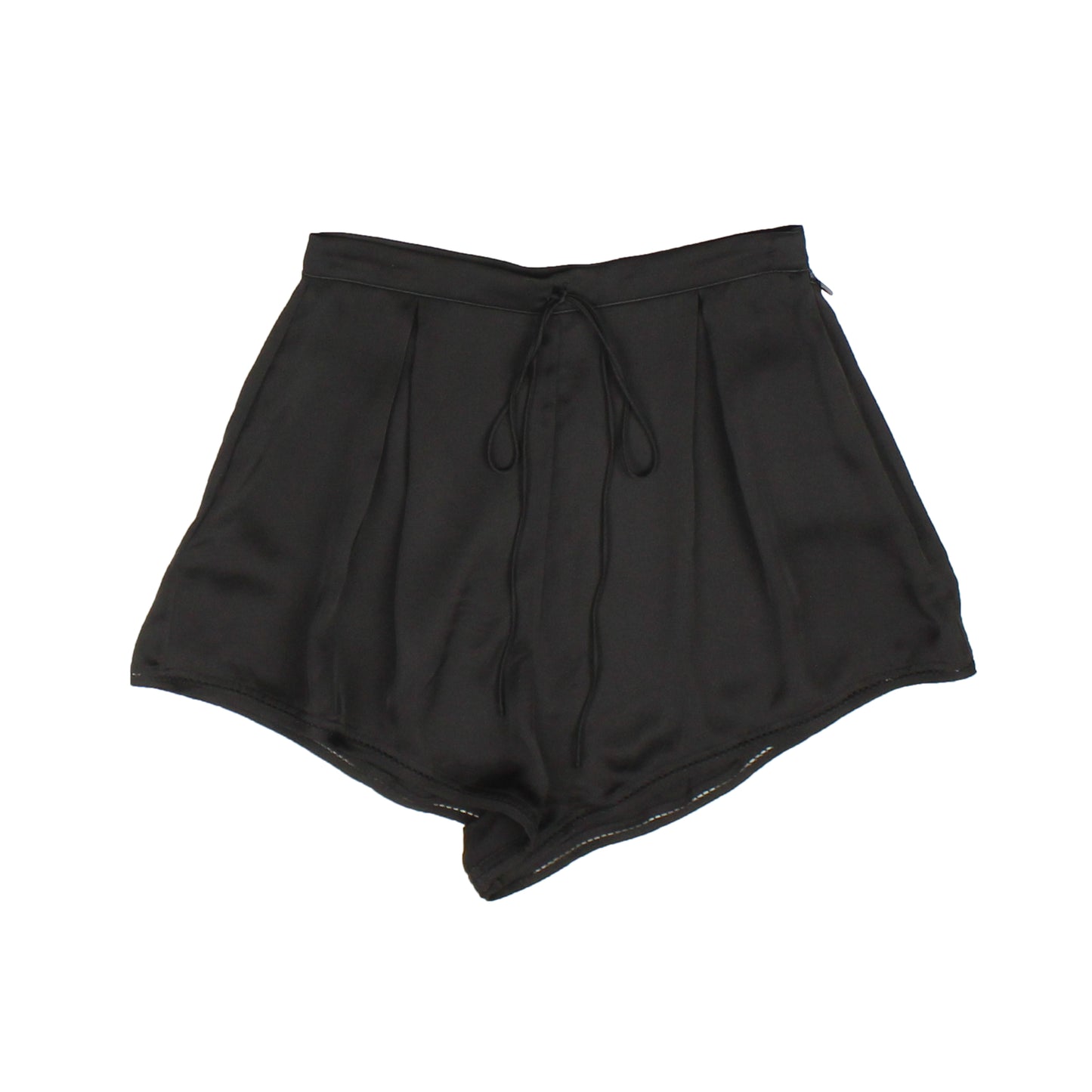 Black Silk Shorts