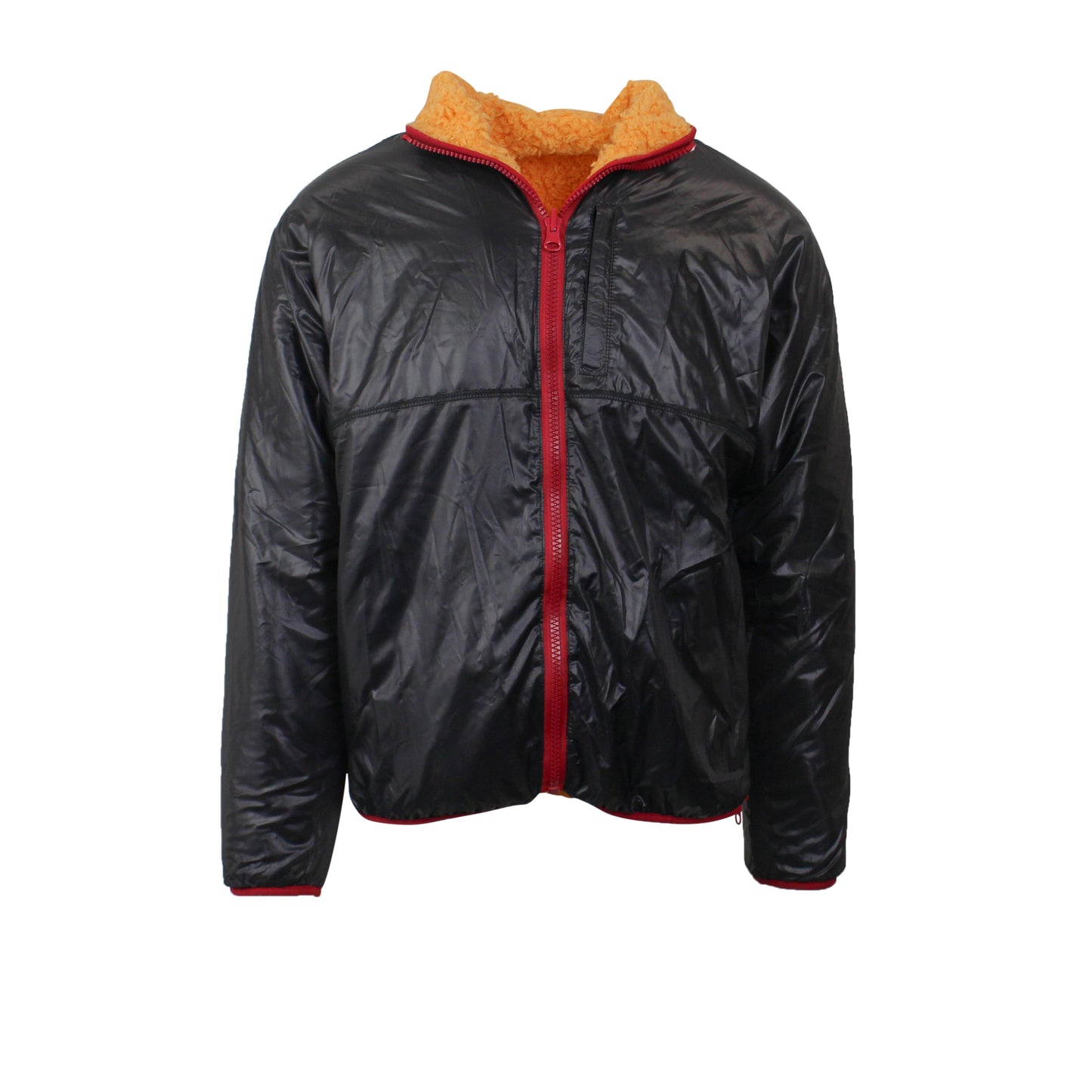 Phanes Front Zip Sherpa Jacket - Orange