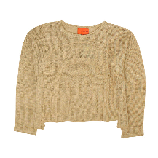 Who Decides War L'Arc Woven Sweater - Tan