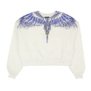 Marcelo Burlon Sharp Wings Regular Crewneck - White/Blue