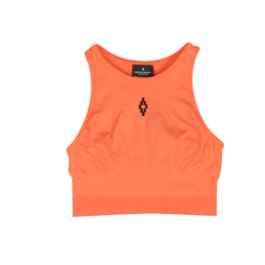 Marcelo Burlon County Seamless Crop Tank - Orange