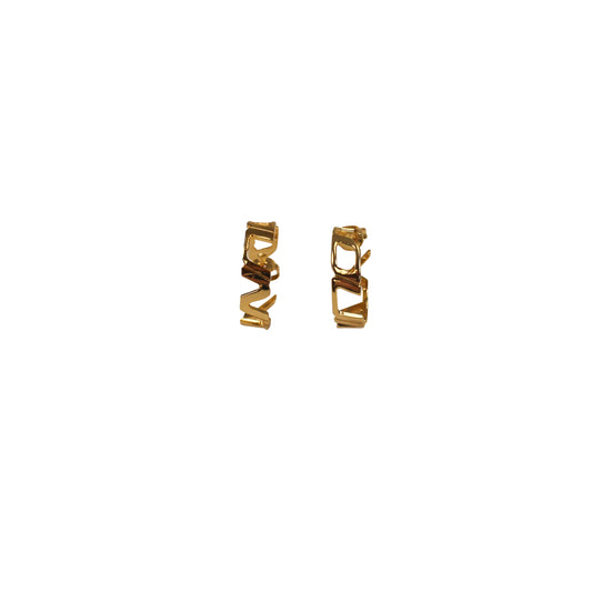 Marcelo Burlon Round County Hoop Earrings - Gold