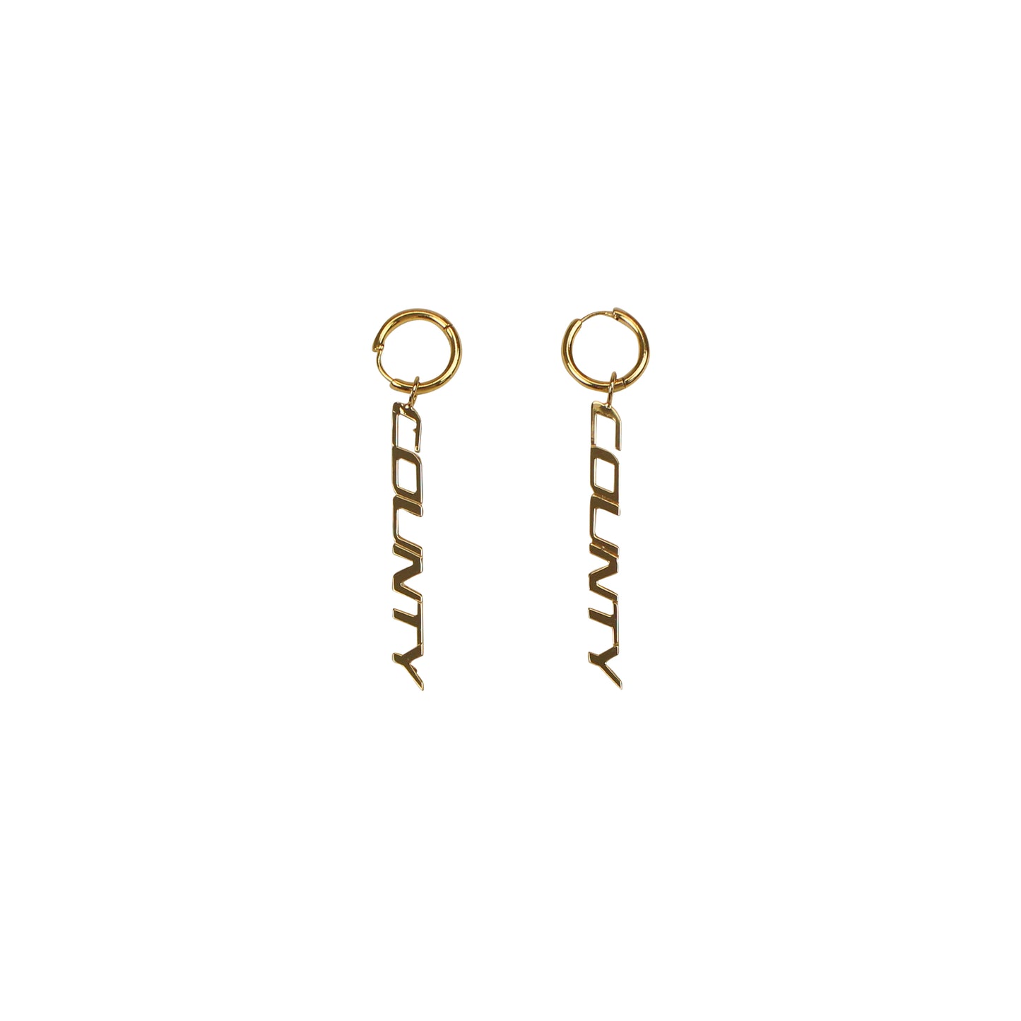 Marcelo Burlon County Pendant Earrings - Gold