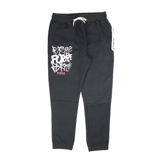 Purple Brand French Terry Sweatpant - Distorted Black