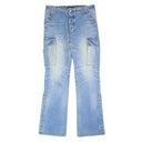 Faded Indigo M65 Cargo Kick Flare