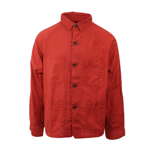Freeman'S Sporting Club Button Down Shacket - Red