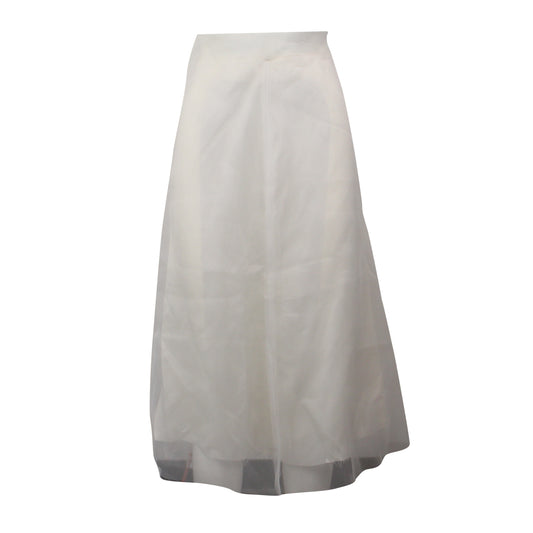 Yang Li Minimal Lining Skirt - White