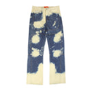 Who Decides War Bleached Signature Denim - Indigo/White