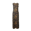 ADAM SELMAN SPORT SLEEVELESS SLIT DRESS - TIGEr