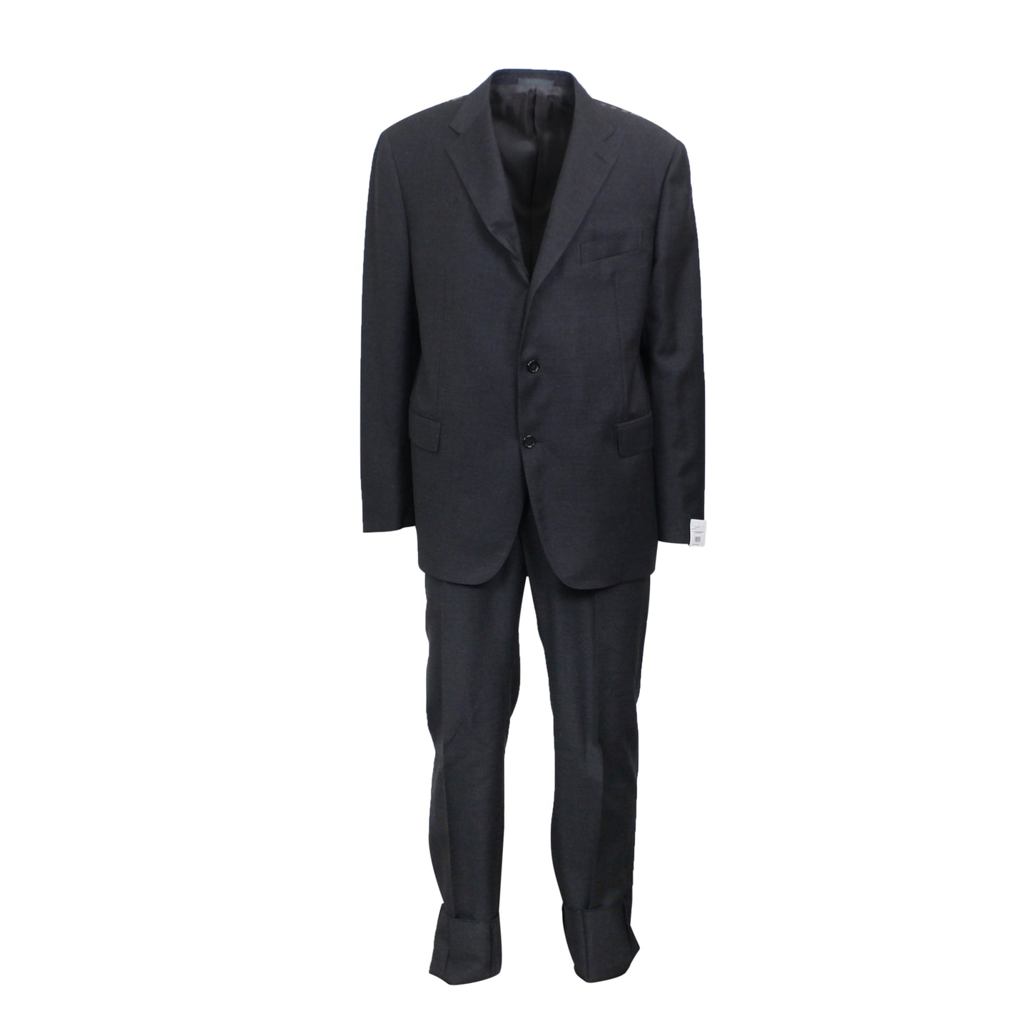 Charcoal Grey Wool Single Breasted Suit 7R