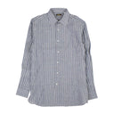 Freeman'S Sporting Club Striped Chambroy Cotton Shirt - Navy