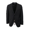 Black Single Breasted Wool Suit 8R