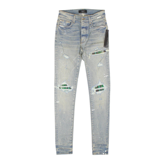 Amiri Mx1 Plaid Jeans - Indigo