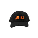Amiri CORE LOGO TRUCKER HAT Black&Orange Hats - Black/Orange