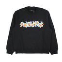 AMIRI HIBISCUS LOGO CREW Black Hoodies & Sweatshirts