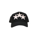 Amiri 3 STAR TRUCKER HAT - Black/White