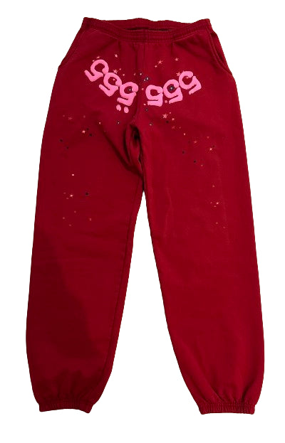 Sp5Der Og Web Sweatpants - Red