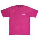 Balenciaga Oversize T-Shirt - Dark Fuchsia/Wht/Blu