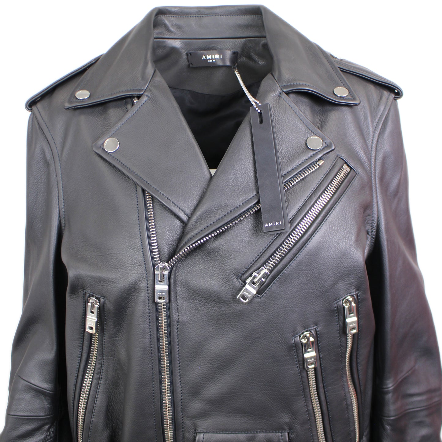 Amiri Perfecto Leather Jacket - Black