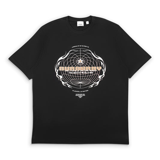 Burberry Globe T-Shirt - Black