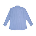 Freeman'S Sporting Club Pinstriped Cotton Dress Shirt - Blue