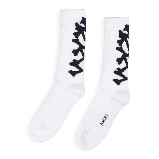 STACKED BONES SOCK White Socks