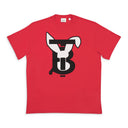 BUNNY EAR GRAHPIC LOGO RED T-SHIRT