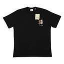 HALF HORSE POCKET GRAPHIC BLACK T-SHIRT