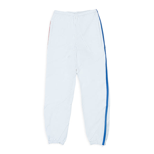 SIDE STRIPE WHITE BLUE TRACK PANTS