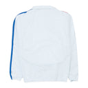 SIDE STRIP QUARTER ZIP WHITE/BLUE TRACK JACKETS