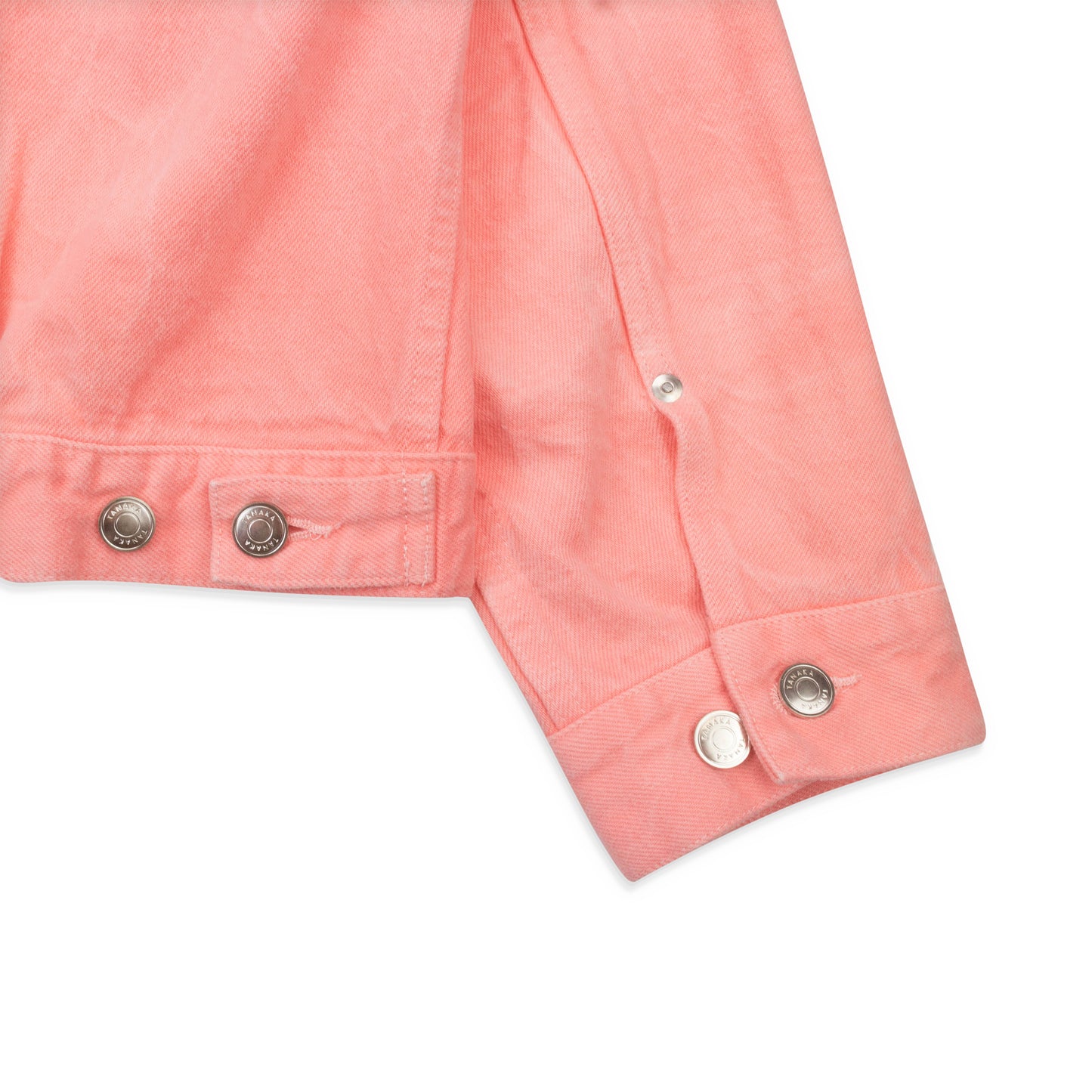 MID WASHED CLASSIC PINK SUN BLEACHED DENIM JACKET