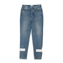 HEM TAPE BLUE DAD JEANS