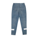 HEM TAPE BLUE DAD JEANS