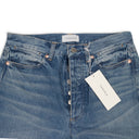 HEM TAPE BLUE DAD JEANS