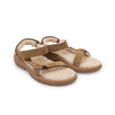 HURRICANE SHEARLING BROWN SANDALS