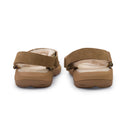 HURRICANE SHEARLING BROWN SANDALS