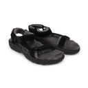 HURRICANE SHEARLING BLACK SANDALS