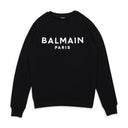 LOGO CREWNECK BLACK SWEATSHIRT