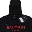 LOGO BLACK RED HOODIE